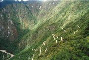 Auffahrt zur Inkastadt Machu Picchu